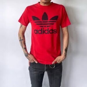 Adidas Men's Red T-Shirt